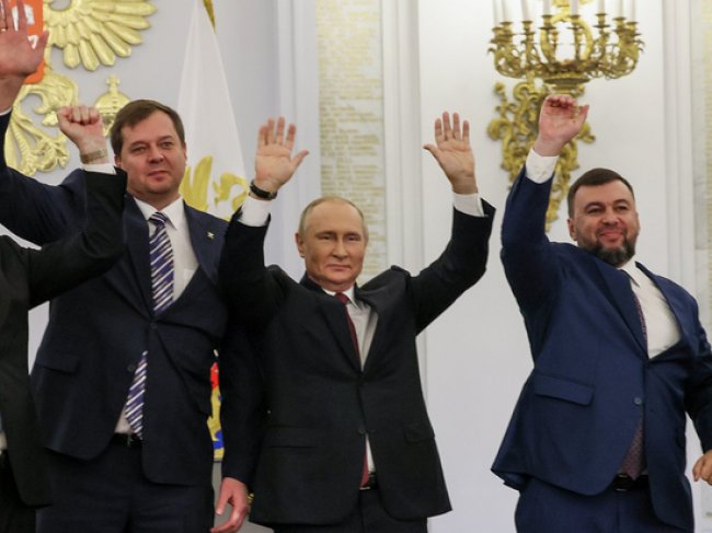 Путин в Кремле раздал награды главным коллаборантам