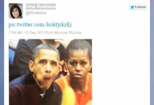 Ирина Роднина разместила в соцсети фотоколлаж с президентом США