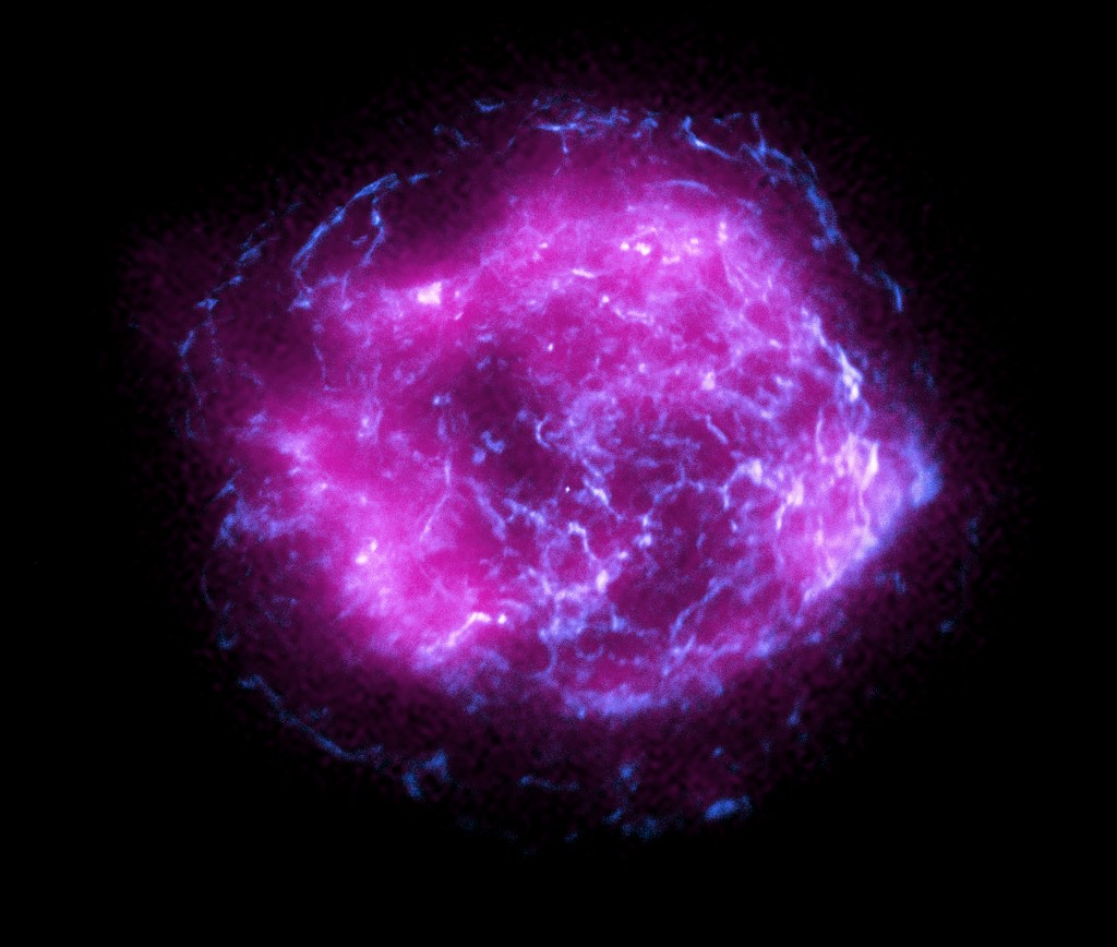 Изображение остатка сверхновой Кассиопеи А 