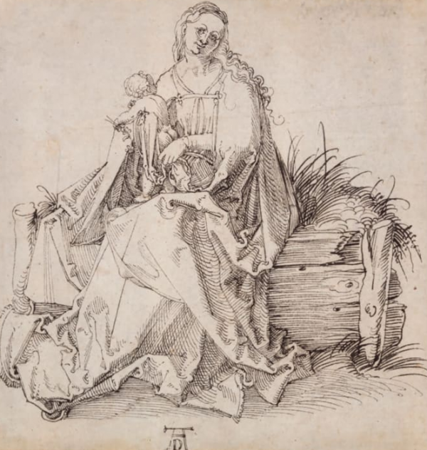«Богоматерь с младенцем» Дюрер нарисовал в 1503 году.