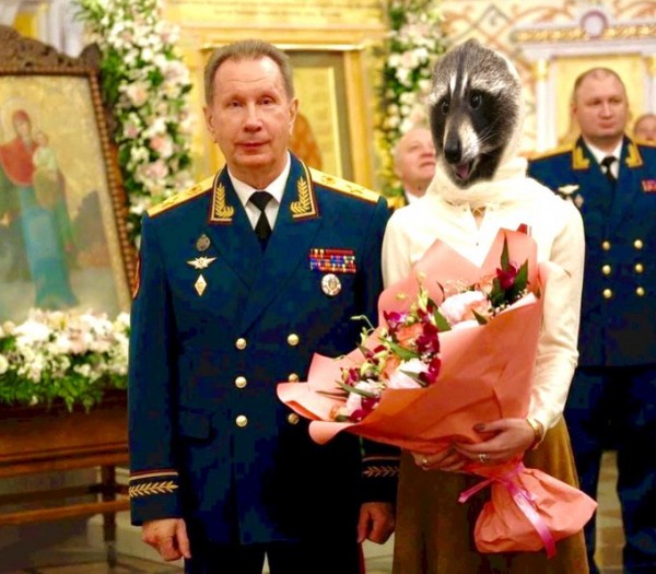 Херсонський єнот буде представлений до державної нагороди у Росії у храмі Росгвардії.