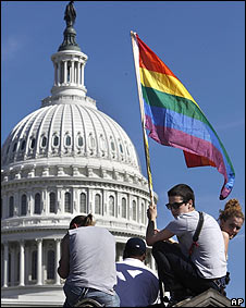 Акция протеста геев в Вашингтоне