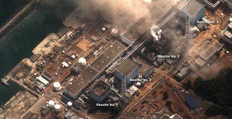 АЭС Фукусима-1 12 марта 2011 года.