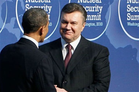 Обама и Янукович в Сеуле