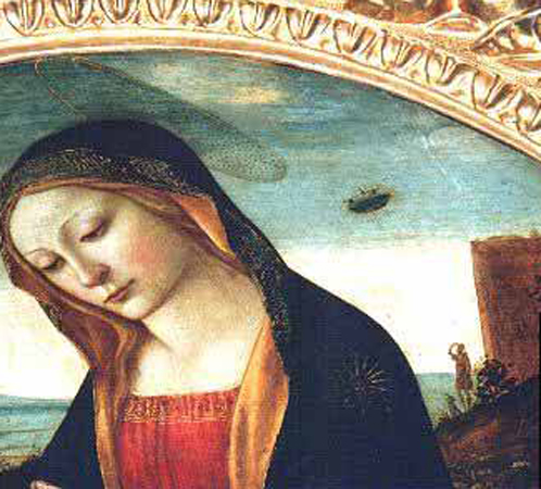 Создавая картины по религиозым сюжетам, художники эпохи Возрождения часто изображали НЛО