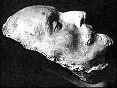 Посмертная маска Шекспира, обнаруженноая в Германии в 1842 году.