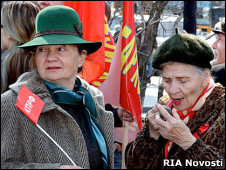 Пожилые сторонники КПРФ