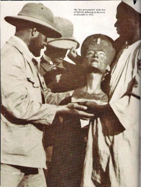 Бюст Нефертити нашли немцы еще до Первой Мировой войны и увезли к себе