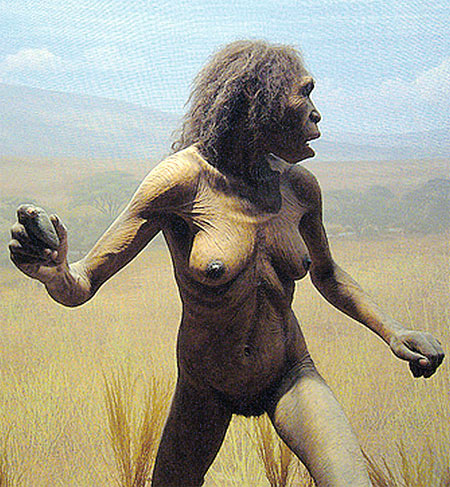 100 тысяч лет назад – худышки. Далекий предок современной женщины.