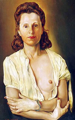 Жена Гала - самый популярный сюжет картин каталонского гения.