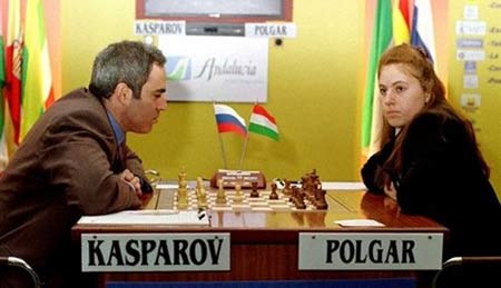 Юдит Полгар из Венгрии побеждала самого Гарри Каспарова.
